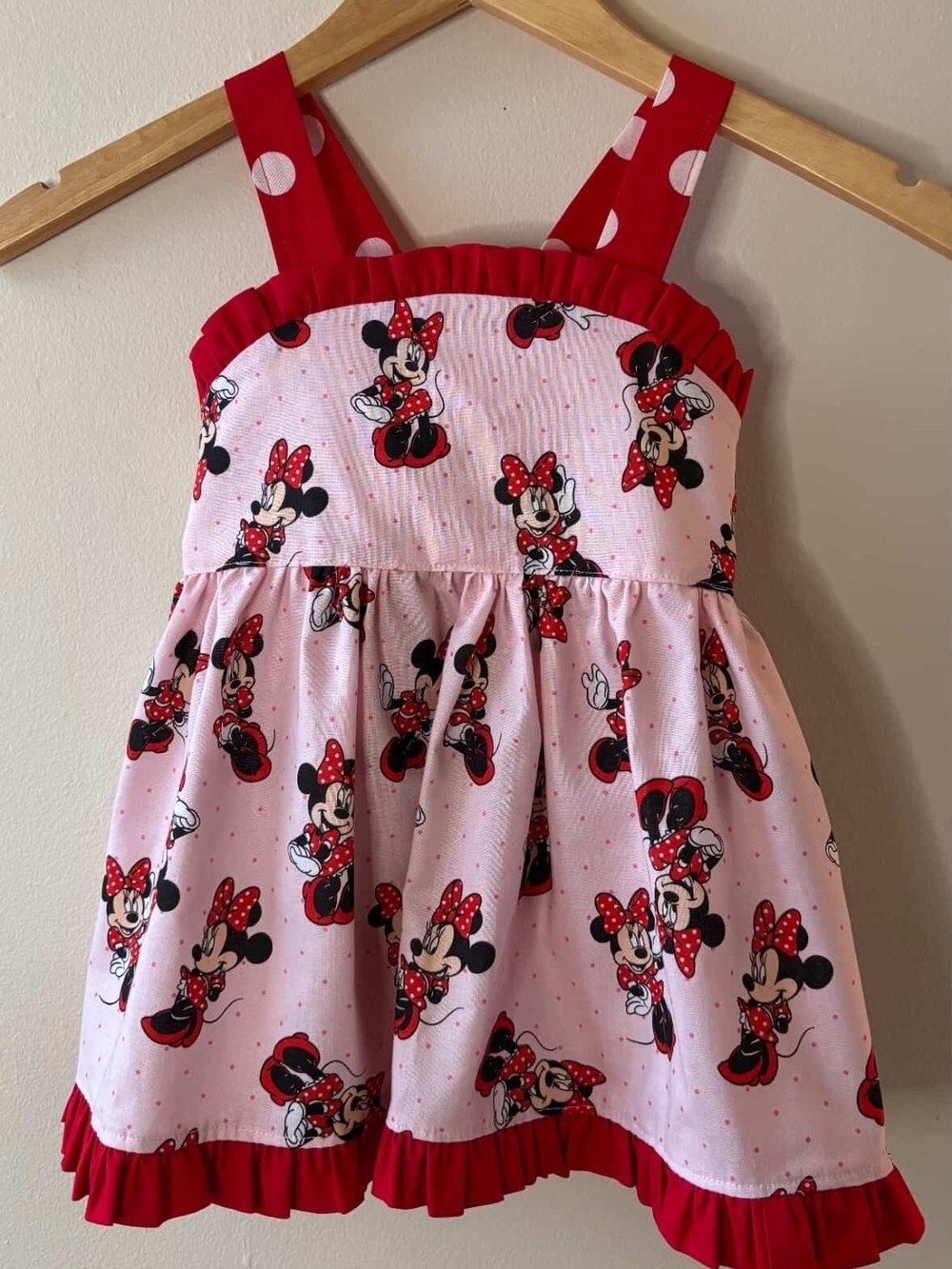 Toddler Boutique Minnie Handmade Top Disney Minnie Print